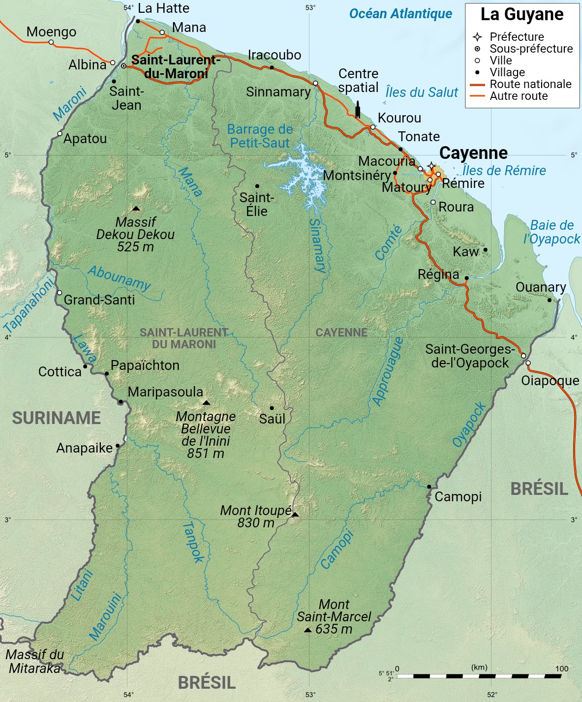 Localisation en Guyane